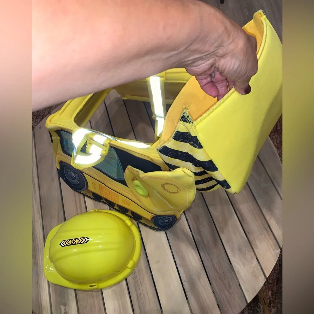 Yellow Bulldozer Kids Costume W/ Sound!